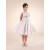 Kids Marchesa Midi Dresses | Rose Detail Taffeta Gown Cream