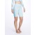 Women Marchesa Bottoms | Mint Green High Waisted Biker Short With Back Lace-Up Detail Mint