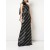 Women Marchesa Dresses | One Shoulder Sequin Slim Gown Navy Multi