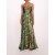 Women Marchesa Dresses | Ribbons Cape Gown Green Multi