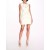 Women Marchesa Dresses | Scattered Crystal Mini Dress Ivory