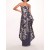 Women Marchesa Dresses | Strapless Gilded Gown Navy