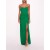 Women Marchesa Dresses | Twist Crepe Column Gown Emerald
