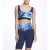 Women Marchesa Marchesa Active | Navy Blue Floral Print Sports Bra With Mesh Navy Multi