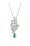  여성 마르케사 주얼리 | 플로럴 화이트 골드 펜던트 목걸이 화이트 골드