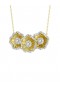  여성 마르케사 주얼리 | 헤일로 플라워 옐로우 펜던트 목걸이 옐로우 골드
