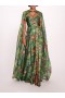  Marchesa Klänningar Dam | Ribbons Cape Gown Grön Multifärgad