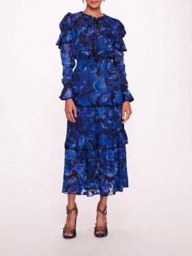  Marchesa-klänningar för kvinnor | Diantha-klänning blå